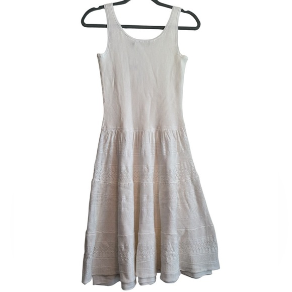 Lauren Ralph Lauren White Knit Sleeveless Dress - Picture 7 of 8